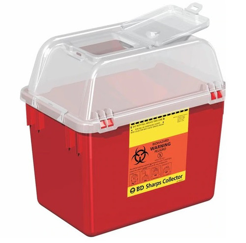 BD 8 Quart Red Nestable Sharps Collector (305343)