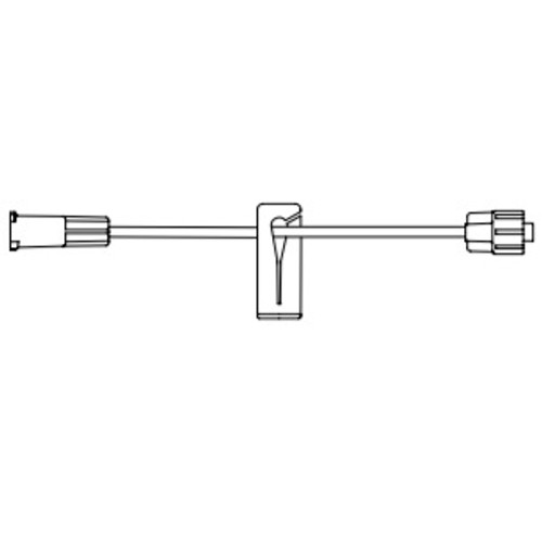 Amsino AmSafe Standard Bore Tubing IV Extension Set, with Female Luer Lock,  Pre-Pierced Y-Site