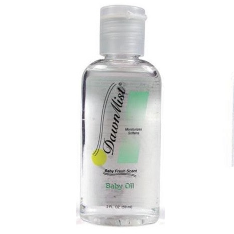 Dukal DawnMist Fragrance-Free Baby Oil in 2 oz. Bottle (BA02)