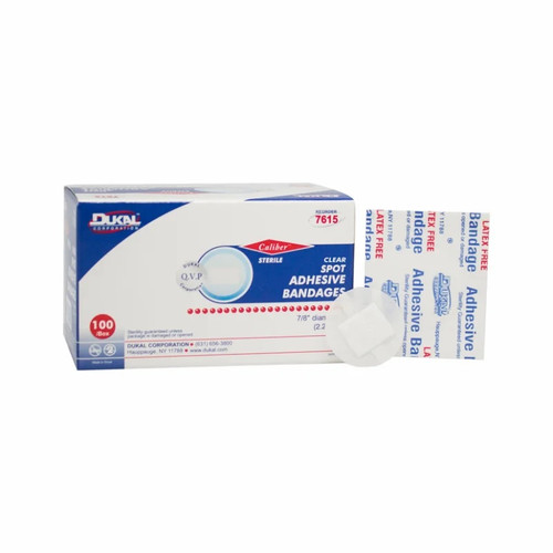 Dukal 7/8" Spot Clear Adhesive Bandage (7615)
