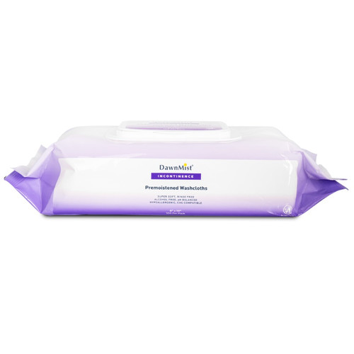 Dukal DawwnMist 8" x 10" Scented Pre-Moistened Washcloth (AW8210)