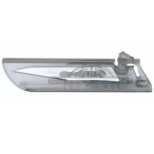 Aspen Surgical Size #11 Bard-Parker Sterile Stainless Steel Protected Blade (373911)