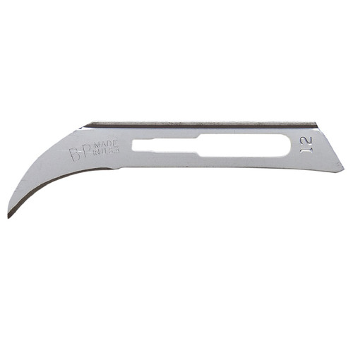 Aspen Surgical Size #12 Bard-Parker Rib-Back Carbon Steel Blade (371112)