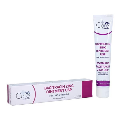 Dynarex 500u/gm Bacitracin Zinc Ointment in 4 oz. Tube (1175)