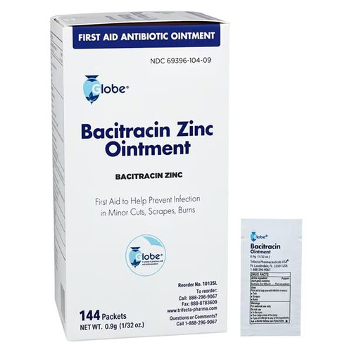 Trifecta Pharmaceuticals Bacitracin Zinc Ointment in 0.9 Gram Foil Packet (1013SL)