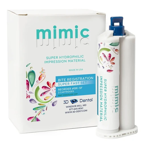 3D Dental Mimic Super-Fast Set Bite Registration Impression Material (BR-SF)