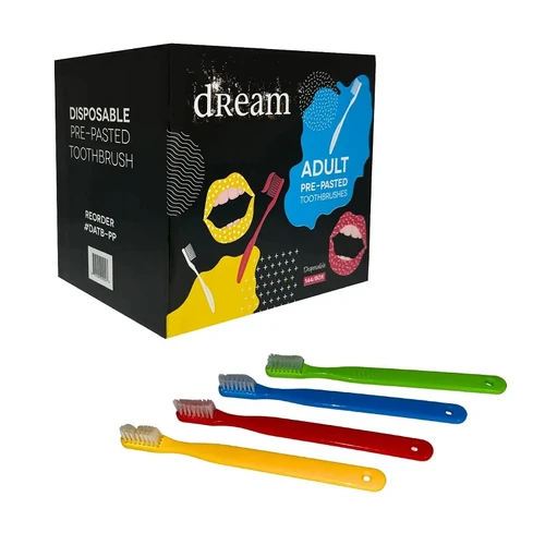 3D Dental Adult Prepasted Disposable Toothbrush (DATB-PP)