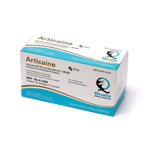 Quala Articaine with HCl 4% and 1:100,000 Epinephrine (08-A1400)