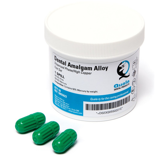 Quala 1-Spill (400mg) Fast-Set Dispersed Phase High Copper Dental Amalgam Alloy (Q055022)