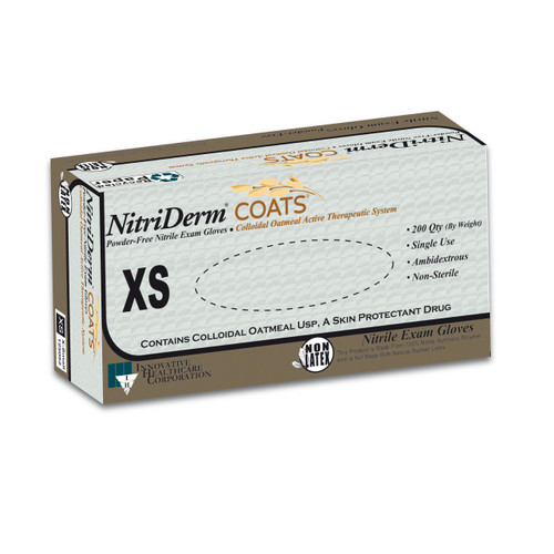X-Small NitriDerm COATS Nitrile PF Glove - 2,000/Case (125052) X-Small NitriDerm COATS Nitrile PF Glove - 2,000/Case (125052)