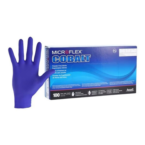 Ansell X-Small MicroFlex Cobalt Nitrile Exam Gloves (N190) Ansell X-Small MicroFlex Cobalt Nitrile Exam Gloves (N190)