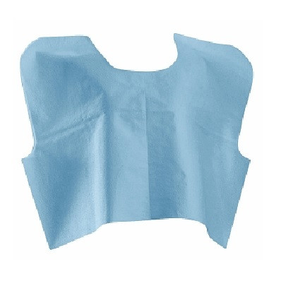 Avalon Papers 30" x 21" Blue 3-Ply Tissue/Poly Exam Cape (913)