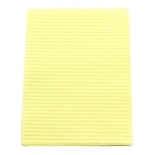 Crosstex Yellow 19" x 13" Professional Regular 3-Ply Tissue Patient Bib (WTXYE)