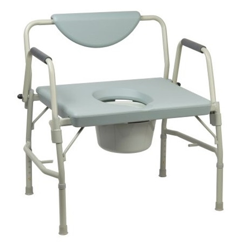 McKesson Over-Sized Drop-Arm Commode (146-11135-1) McKesson Over-Sized Drop-Arm Commode (146-11135-1)