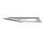 Aspen Surgical Size #11 Bard-Parker Rib-Back Carbon Steel Blade (371111)