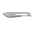 Aspen Surgical Size #10 Bard-Parker Non-Sterile Rib-Back Carbon Steel Blade (371310)