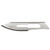 Aspen Surgical Size #23 Bard-Parker Non-Sterile Rib-Back Carbon Steel Blade (371323)