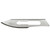 Aspen Surgical Size #23 Bard-Parker SafetyLock Carbon Steel Rib-Back Blade (371157)
