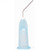 Pulpdent  25G x 1/2" Light Blue Pre-Bent Applicator Tip - 100/Pack