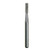 #835-012 Coarse Flat End Cylinder Diamond Bur - 5/Pack