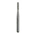 #835-012 Coarse Flat End Cylinder Single-Use Diamond Bur - 10/Pack