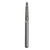 #856-016 Coarse Round End Taper Single-Use Diamond Bur - 10/Pack