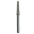 #856-018 Coarse Round End Taper Single-Use Diamond Bur - 10/Pack