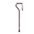 Drive Medical Red Crackle Aluminum Cane with Offset-Handle (RTL10372RC)