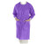 Valumax Small Deep Purple Extra-Safe Lab Coat - 10/Pack