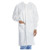 Valumax Small White Extra-Safe Lab Coat with Knit Collar - 10/Pack