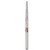 SS White 850-016F Sterile Piranha Round End Taper Diamond Bur (850-016F)