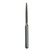 Flame #863-012 Single-Use Diamond Bur with Extra-Fine Grit - 25/Pack