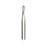 FGSS1557 Short Shank Round End Cylinder X-Cut Carbide Bur - 100/Pack (FGSS-1557)