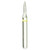 A25 860/010 Medium Silver Shank Flame Multi-Use Diamond Bur - 5/Pack (A25 860/010M)