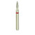 A26 860/012 Extra Fine Silver Shank Flame Multi-Use Diamond Bur - 5/Pack (A26 860/012XF)