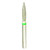 B9S 30011/014 Coarse Silver Shank Flame Multi-Use Diamond Bur - 5/Pack (B9S 30011/014C)