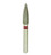 B9L3 30011/020 Fine Silver Shank Flame Multi-Use Diamond Bur - 5/Pack (B9L3 30011/020F)