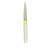 C11 863/016 Medium Silver Shank Flame Multi-Use Diamond Bur - 5/Pack (C11 863/016M)