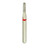 A13S 835/010 Fine Silver Shank Flat End Cylinder Multi-Use Diamond Bur - 5/Pack (A13S 835/010F)