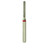 A13SL 837/010 Medium Silver Shank Flat End Cylinder Multi-Use Diamond Bur - 5/Pack (A13SL 837/010M)