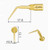 Woodpecker UP5 Woodpecker US-II LED Piezo Surgical Tip for Periodontal Surgery (UP5)