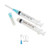 3D-Dental 23G Half-Cut Endo Irrigation Needle with Blue Hub on 3cc Syringe (EN23H)