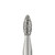 Parkell 368/016M Sterile Medium Grit Football Diamond Bur with FG Shank (SDS-368-016M)