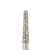 Parkell 856-018SC Sterile Super-Coarse Grit Round End Taper Diamond Bur with FG Shank (SDS-856-018SC)