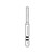 Premier Dental 575.7F KS Cylinder FG Two Striper Diamond Bur with Coarse Grit (2015322)