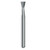 Kerr Rotary #C805 FG Inverted Cone Flat End Diamond Bur (C805-016)