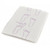 Graham Medical 13-1/2" x 18" White with Mauve Footprint 3-Ply Tissue Procedure Towel (70192N) Graham Medical 13-1/2" x 18" White with Mauve Footprint 3-Ply Tissue Procedure Towel (70192N)