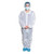 Dukal XX-Large White Protective Coveralls with Attached Hood (383XXL)