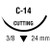 Maxon™ 3-0 x 30" Green Polyglyconate Monofilament Sutures with C-14 Needle - 36/Box (8886664141) Maxon™ 3-0 x 30" Green Polyglyconate Monofilament Sutures with C-14 Needle - 36/Box (8886664141)