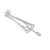 Alm Retractor with 4 x 4 Prongs - 9.8cm (11-13)